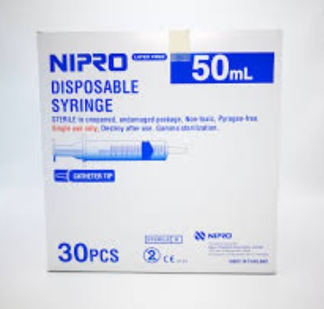 ไซริงค์ กระบอกฉีดยา ยี่ห้อ Nipro ขนาด 50 ml.