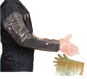 ถุงมือพลาสติก ยาวถึงไหล่ LDPE Disposable Long Glove