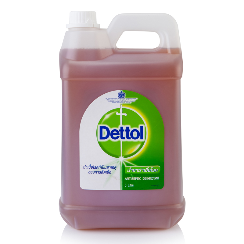 Dettol น้ำยาทำความสะอาดฆ่าเชื้อโรค ไฮยีน  เดตตอล  ถัง 5 ลิตร