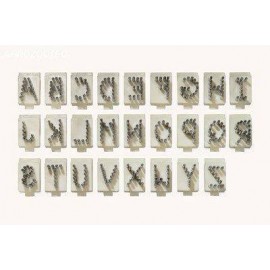 ชุดตัวเลข 0-9 หรือ ชุดตัวอักษร A-Z สำหรับคีมสัก Tattoo Plier