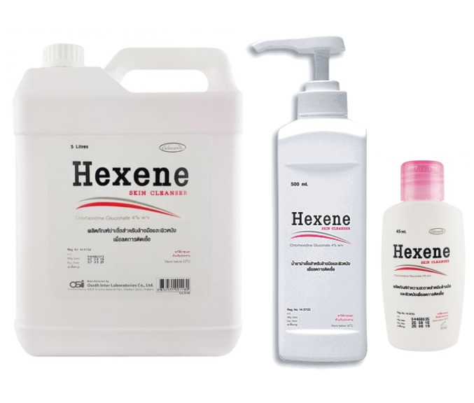 HEXENE น้ำยาทำความสะอาดมือ น้ำยาฆ่าเชื้อ 5Liter.