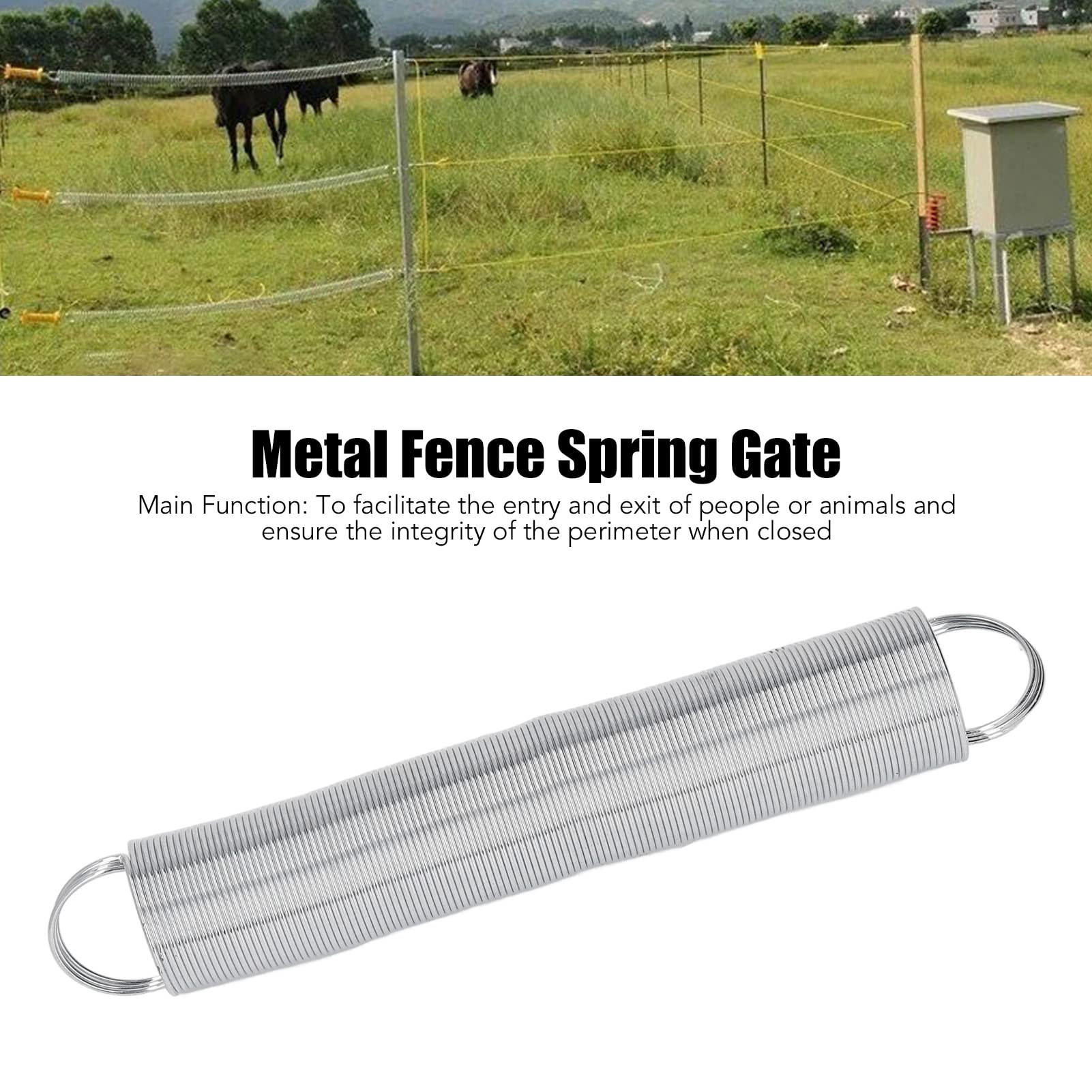 Spring Gate สปริง ประตู สำหรับรั้วไฟฟ้า ความยาวยืดสูงสุด 5 ม.
